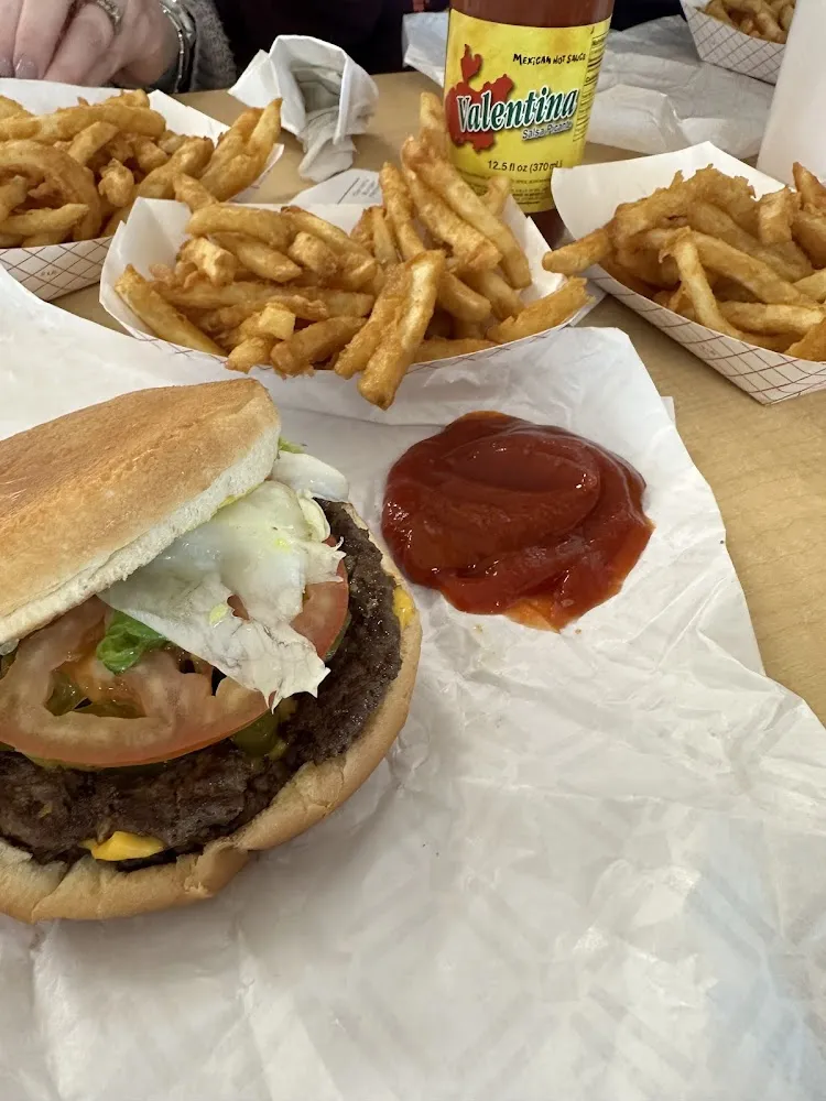 Burger and Chips 5 00